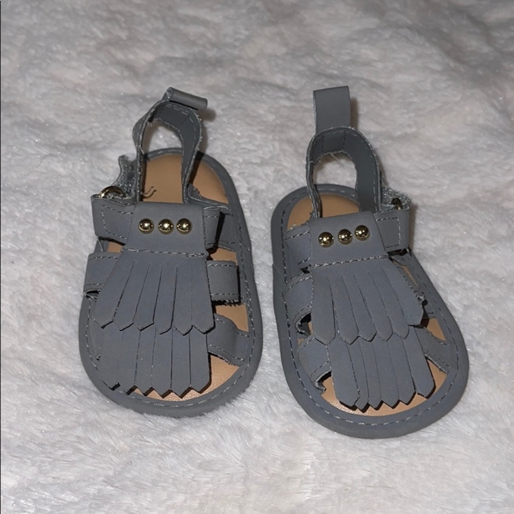First Step Fringe Sandals - Infant